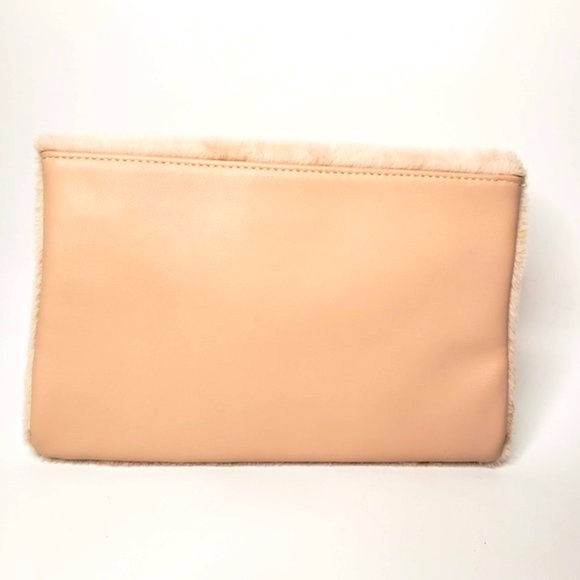 Lily & Ivy Pink Plush Envelope Crossbody Clutch Purse - Picture 3 of 8